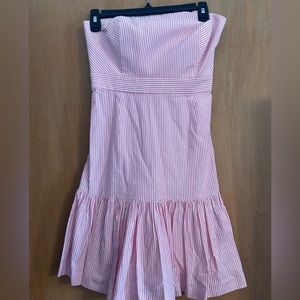 Excellent Used Condition Limited Edition Pink and White Vineyard Vines Dress